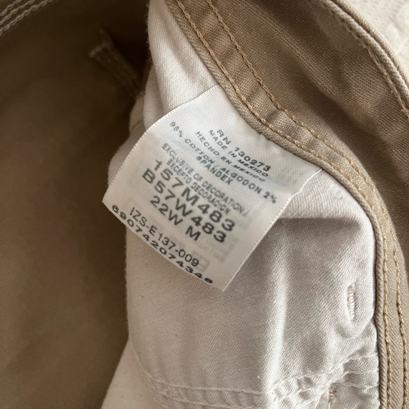 Lee Riders Tan Khaki Cotton Spandex Blend Pants Women’s Size 22W - Picture 13 of 16